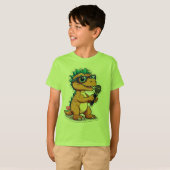 「キッズベーシックTシャツ – 快適スタイリッシュ&ティー」 Tシャツ (正面フル)