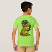 「キッズベーシックTシャツ – 快適スタイリッシュ&ティー」 Tシャツ (裏面フル)