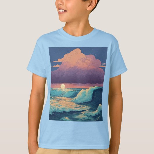 キッズベーシックTシャツ Tシャツ (正面)