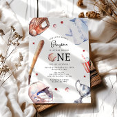 キッズベースボールファースト誕生日パーティー 招待状