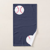 キッズベーパーソナライズされたススポーツブルーアスレチック バスタオルセット (ハンドタオル)