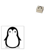 キッズペンギンかわいい ラバースタンプ (押印)