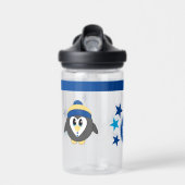 キッズペンギン追加イニシャル星ブルーCamelBak ウォーターボトル (正面)