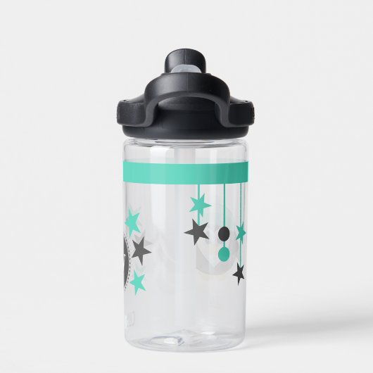 キッズペンギン追加イニシャル星緑CamelBak ウォーターボトル (背面)