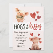 キッズホッグ&キス | 誕生日サンキューカード シーズンカード (正面)