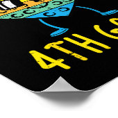 キッズホッツポピン4年生ハートポップ・アートのFidget It Fi ポスター (角)