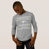 キッズホワイト素晴らしクリスマス醜いセーター Tシャツ (正面フル)