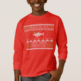 キッズホワイト素晴らしクリスマス醜いセーター Tシャツ