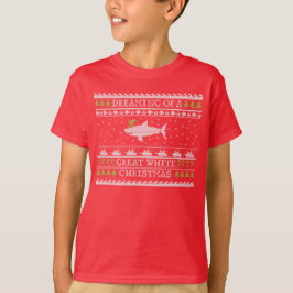 キッズホワイト素晴らしクリスマス醜いセーター Tシャツ