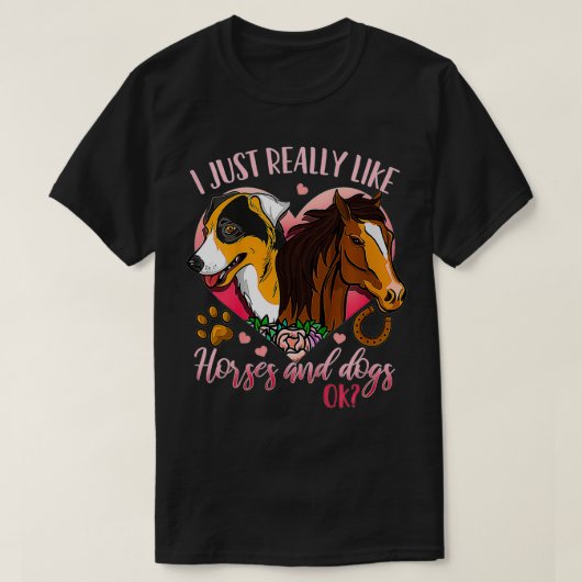 キッズホースドッグ Tシャツ (デザイン正面)
