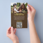 キッズホースミニマルライディングレッスンフライヤー チラシ (ハンドル)