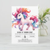 キッズホース素朴誕生日 招待状 (スタンド正面)