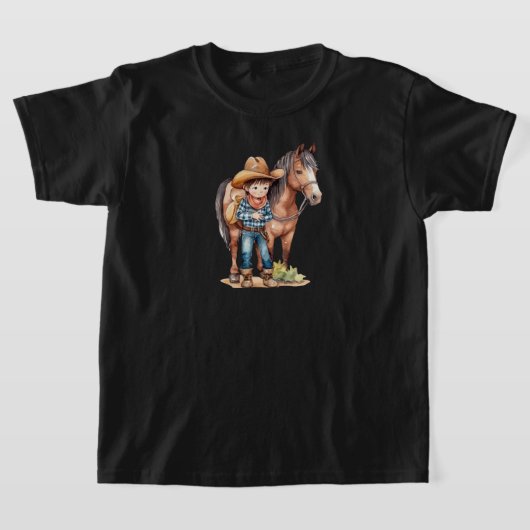 キッズホースTシャツ Tシャツ (レイダウン)