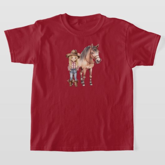 キッズホースTシャツ Tシャツ (レイダウン)