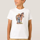 キッズホースTシャツ Tシャツ (正面)