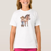キッズホースTシャツ Tシャツ (正面)