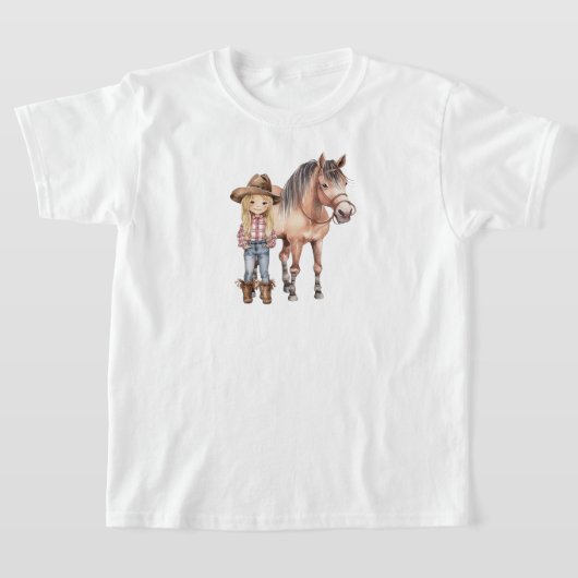 キッズホースTシャツ Tシャツ (レイダウン)