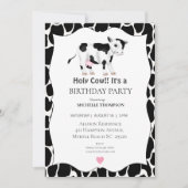キッズホーリーカウバースデーパーティー 招待状 (正面)