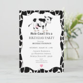 キッズホーリーカウバースデーパーティー 招待状 (スタンド正面)