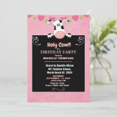 キッズホーリーカウバースデーパーティー 招待状 (スタンド正面)