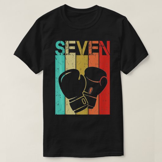 キッズボクシング7誕生日ボーイガールボクシング7歳 Tシャツ (デザイン正面)
