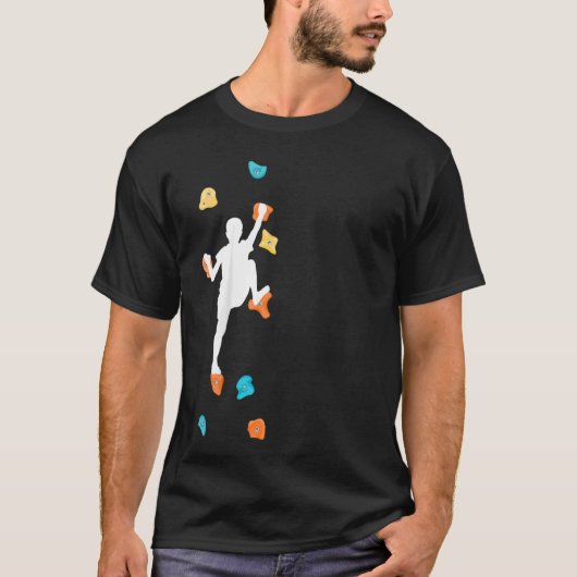 キッズボルダリングクライマーウォール登山登山ハ Tシャツ (正面)