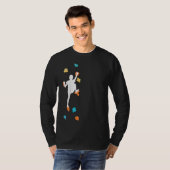 キッズボルダリングクライマーウォール登山登山ハ Tシャツ (正面フル)