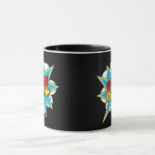 キッズボーイズカールネーム漫画ブックスーパーヒーロー  マグカップ (中央)