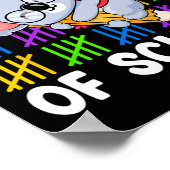 キッズボーイズガールズキュートコアラ鉛筆100日のScho ポスター (角)