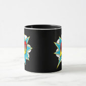 キッズボーイズリオ名漫画ブックスーパーヒーロー  マグカップ (中央)