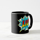 キッズボーイズリオ名漫画ブックスーパーヒーロー  マグカップ (正面右)