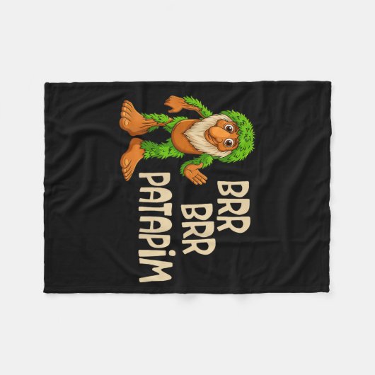 キッズボーイズ女の子イタリアンミームブラインロットBrr Brr Pata フリースブランケット (正面(横))