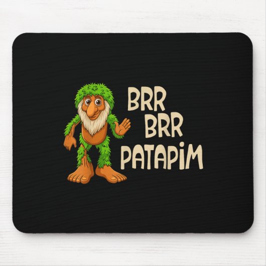 キッズボーイズ女の子イタリアンミームブラインロットBrr Brr Pata マウスパッド (正面)