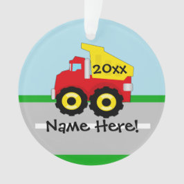 キッズボーイズ建築ダンプトラック オーナメント