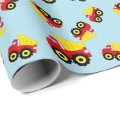 キッズボーイズ建築ダンプトラック ラッピングペーパー (ロールコーナー)
