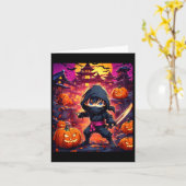 キッズボーイハロウィーン カード (黄色い花)