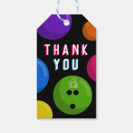 キッズボーリング誕生日パーティーありがとうメッセージカード ギフトタグ