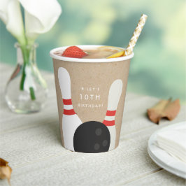 キッズボーリング誕生日パーティー 紙コップ