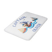キッズボ航海のートキャプテンパーソナライズされた バスマット (アングル)