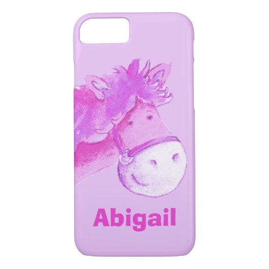 キッズポニーパープルガールズ名前をカスタムするケース Case-Mate iPhoneケース (裏面)