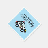 キッズポリスをテーマにした誕生日パーティーのナプキン スタンダードカクテルナプキン (角)