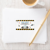 キッズポリスバースデーパーティー住所 シール (インサイチュ)