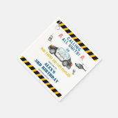 キッズポリスバースデーパーティー紙 スタンダードカクテルナプキン (角)