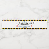 キッズポリス誕生日パーティー ペットボトルラベル (シングルラベル)