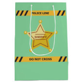 キッズポリス誕生日 ミディアムペーパーバッグ (裏面)