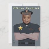 キッズポリス誕生日 招待状 (正面)