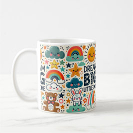キッズマやる気を起こさせるグ – ドリームビッグ コーヒーマグカップ