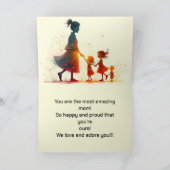 キッズマザーのデイカードから サンキューカード (内部)