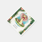 キッズマジカルスネーク誕生日 スタンダードカクテルナプキン (角)