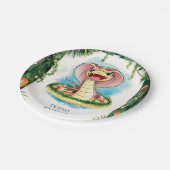 キッズマジカルスネーク誕生日 ペーパープレート (アングル)